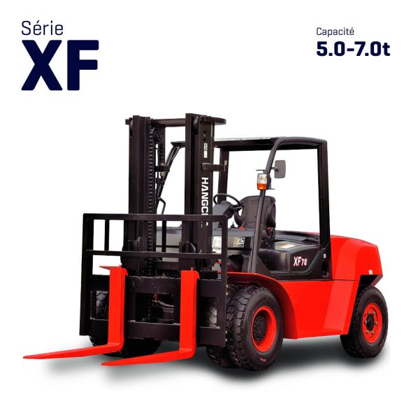 Chariot élévateur diesel et gaz de 5.0-6.0-7.0t – Série XF (600mm)