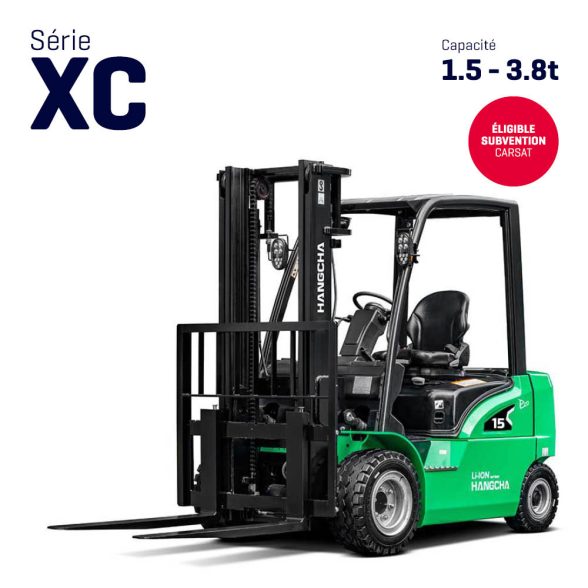 Chariot élévateur électrique 4 roues de 1.5-3.8t – Série XC
