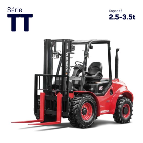 Chariot élévateur tout-terrain Diesel 4 RM 2,5t-3,5t – Série TT