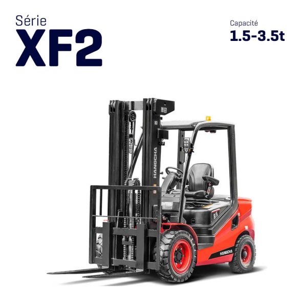 Chariot élévateur diesel et gaz 1.5t à 3.5t – Série XF2
