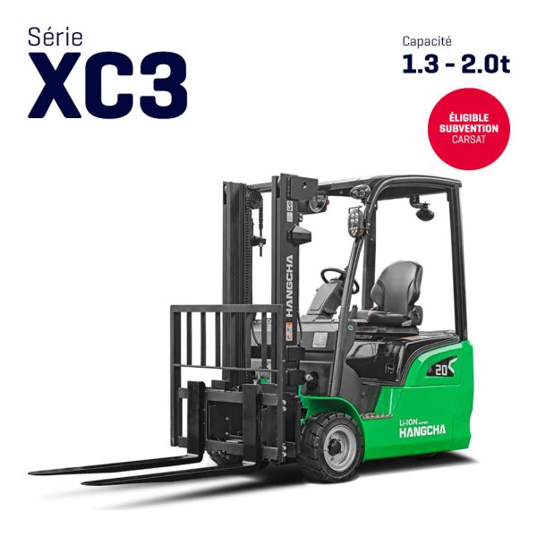Chariot élévateur électrique 3 roues 1.3-2t – Série XC3