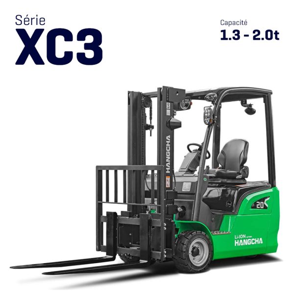 Chariot élévateur électrique 3 roues 1.3-2t – Série XC3
