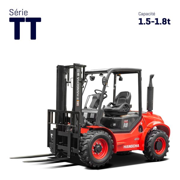 Chariot élévateur tout-terrain diesel 1.5t-1.8t en 2/4RM – Série TT