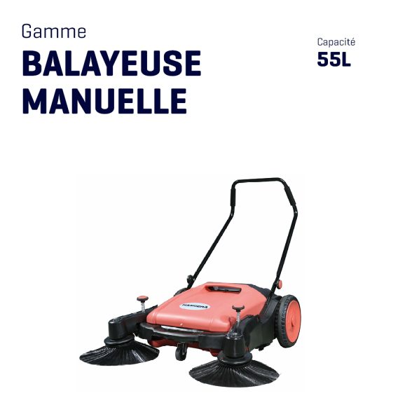 Balayeuse manuelle – 55L