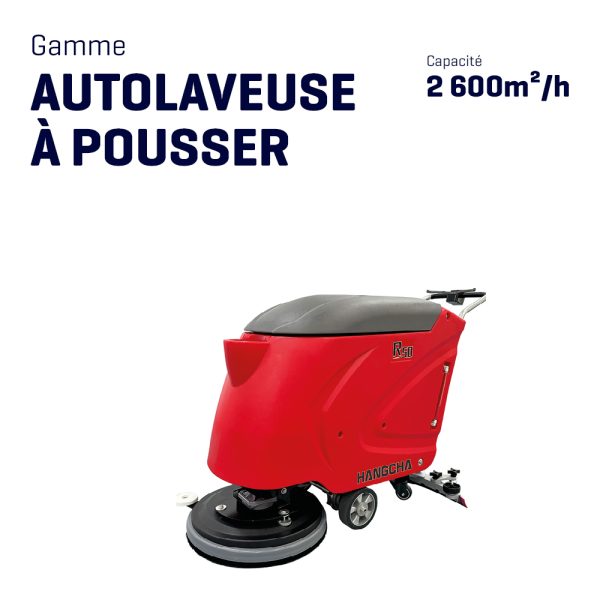 Autolaveuse à pousser – 2 600m²/h
