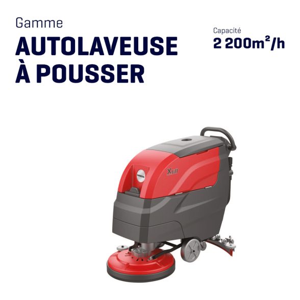 Autolaveuse à pousser – 2 200m²/h